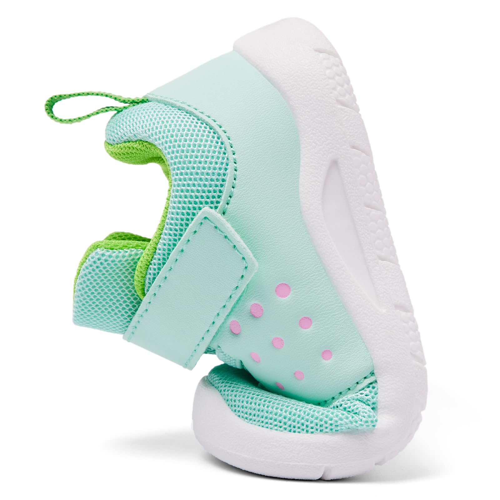 MORENDL Toddler Baby Shoes 0-4 Years Boy Girl Lightweight Breathable Non-Slip Sports Sneakers Running Walking Tennis Barefoot Shoes Mint 9-12Months