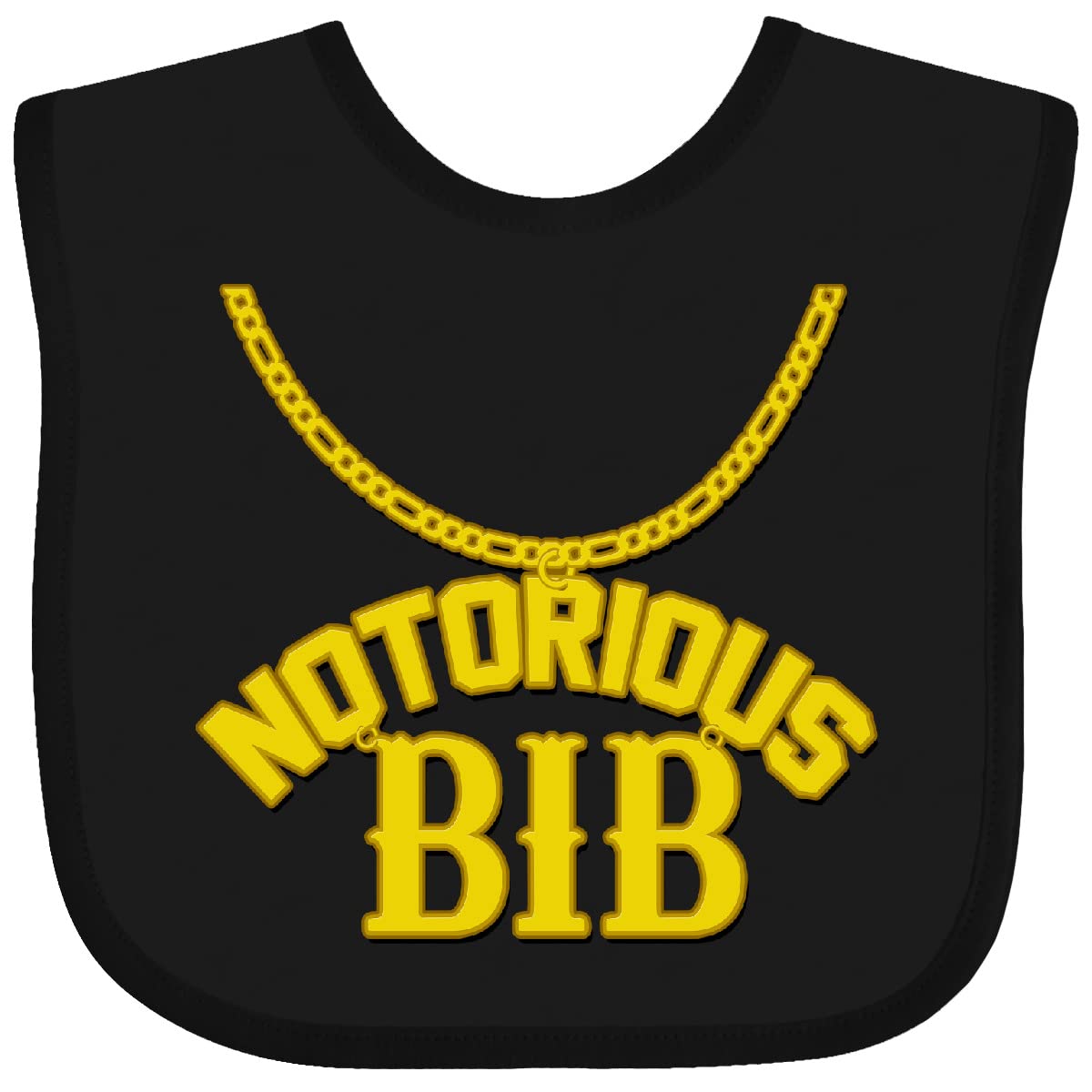 inktastic Notorious Bib Baby Bib White and Black 1c5d1