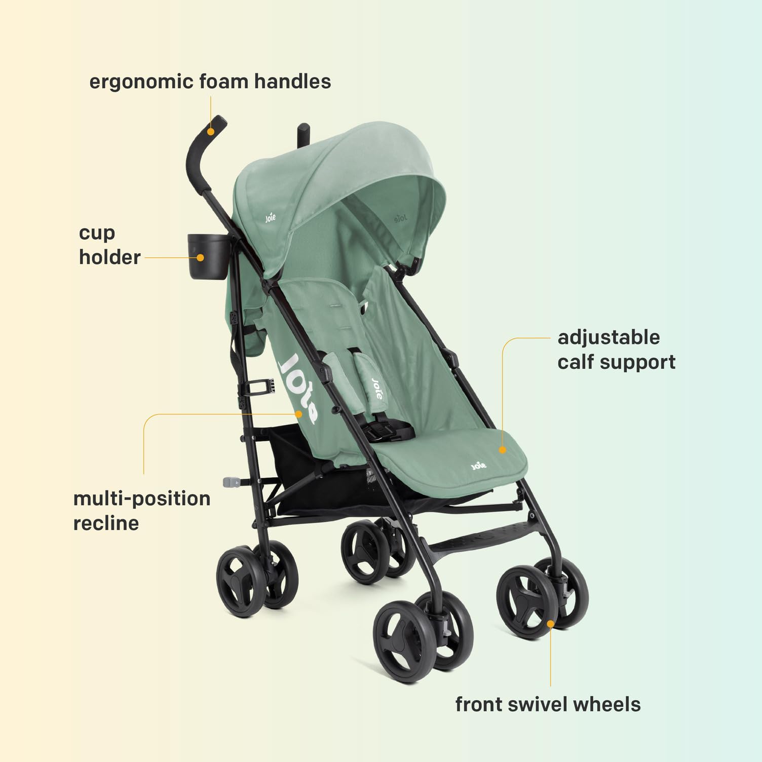 Joie Baby Tansy Umbrella Stroller, Lightweight, Compact, Reclining, Travel