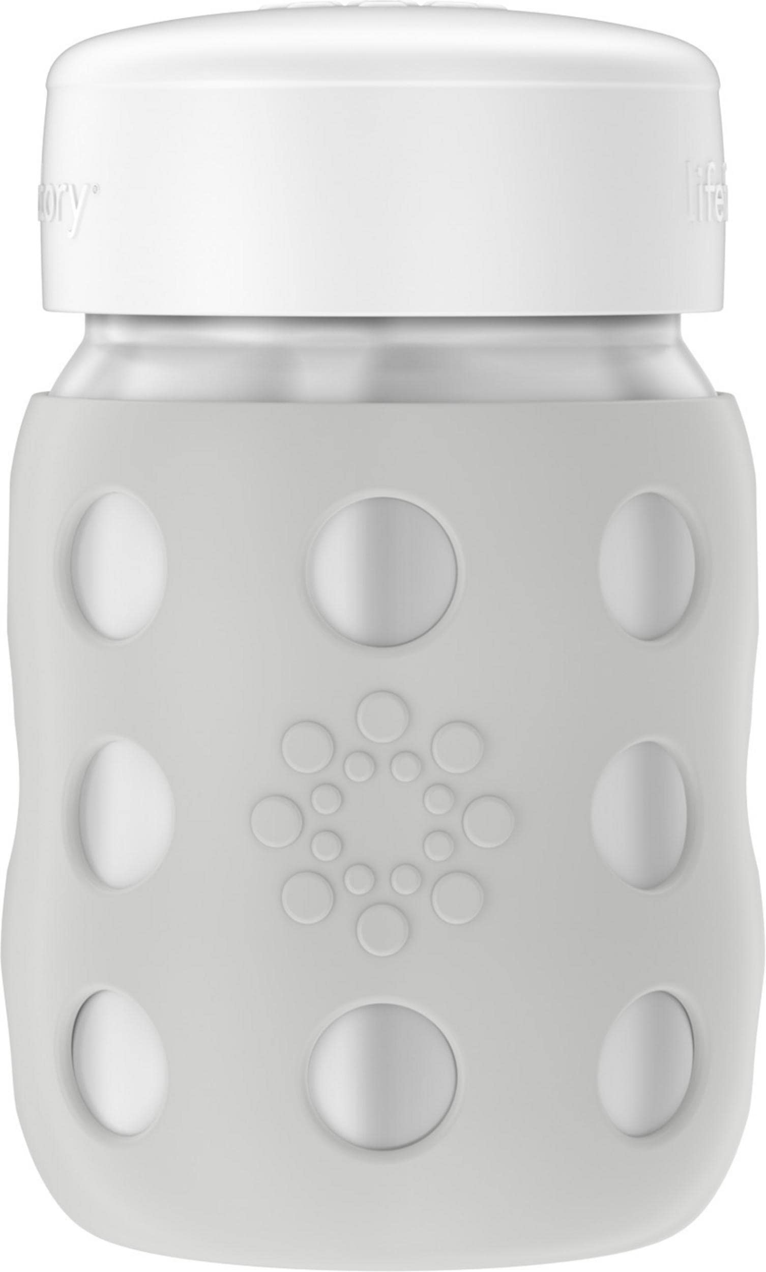 Lifefactory 8oz Stainless Steel Food Jar with Cap, Stone Gray