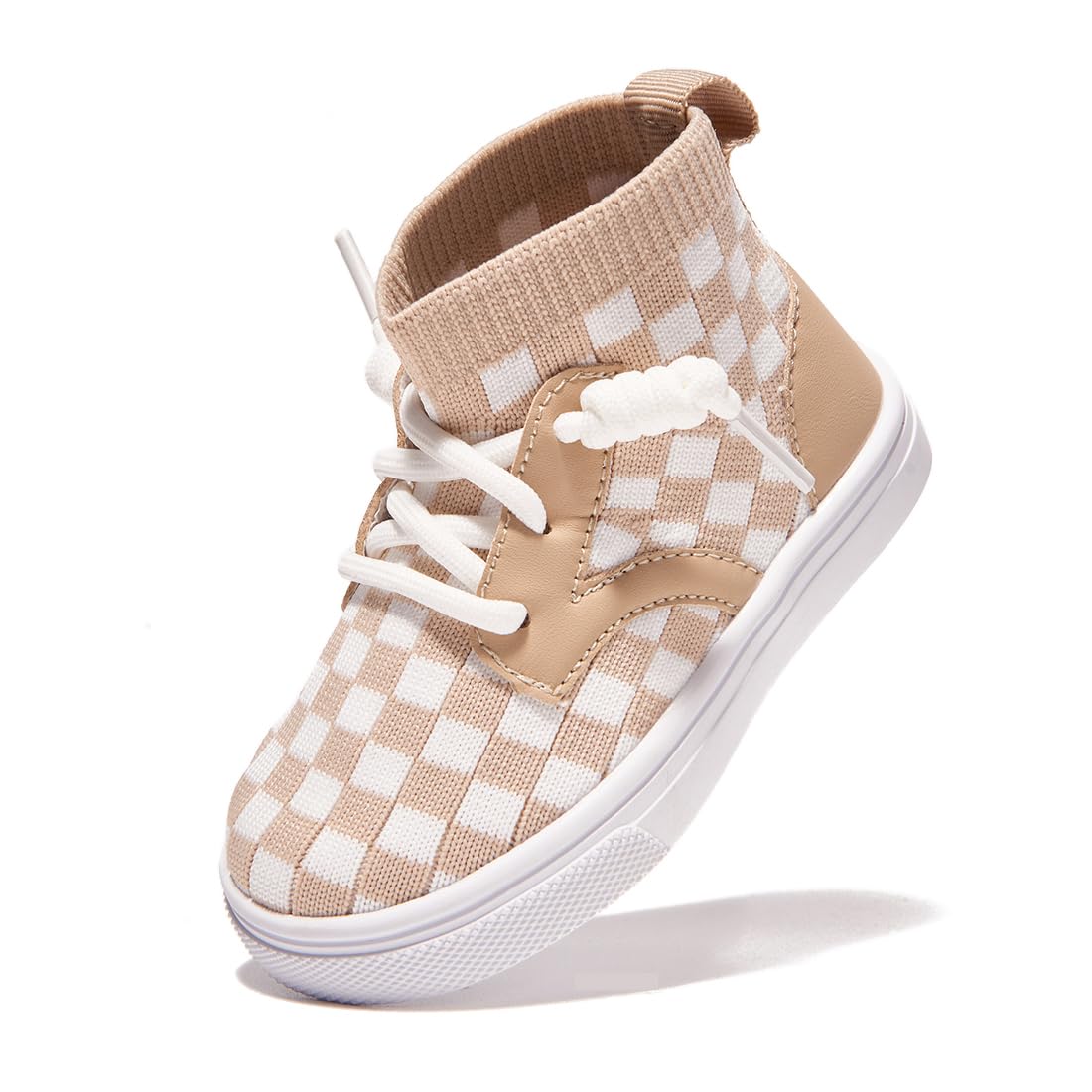 Newsonet Baby Shoes Boys Girls First Walker Sneakers Walking Non-Skid Lightweight Mesh Shoes Khaki Size 12-18 Months Toddler
