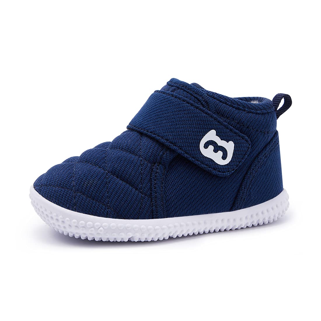 BMCiTYBM Baby Winter Snow Boots Boy Girl Faux Fur Warm Non Slip First Walking Infant Shoes 6 9 12 18 24 Months Navy Size 12-18 Months Toddler