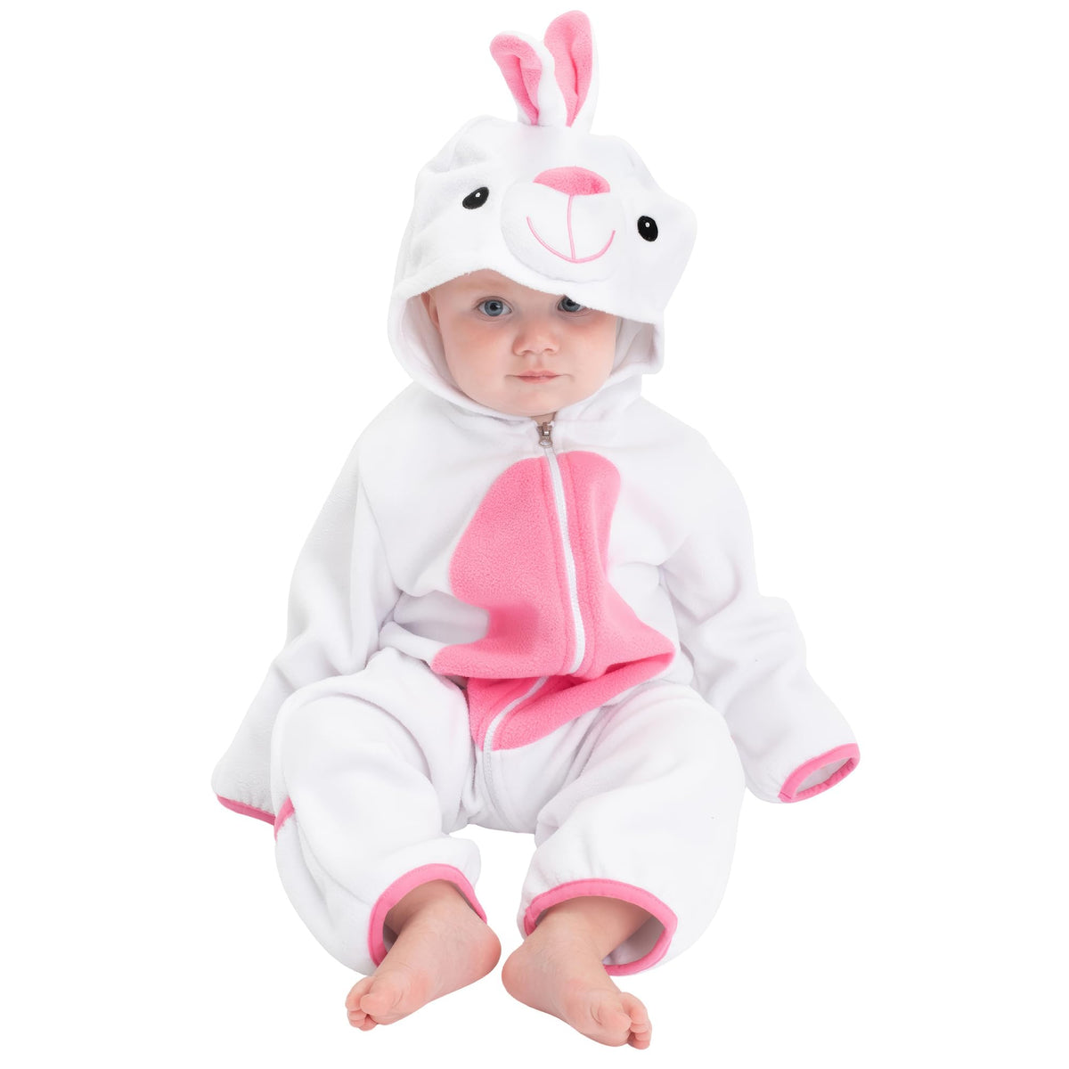 Cuddle Club Fleece Baby Bunting Bodysuit Hoodie, Newborn - 5T