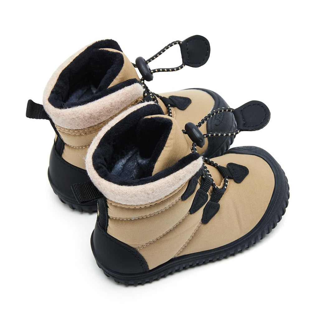 BMCiTYBM Toddler Baby Snow Winter Boots Shoes Boys Girls Cold Weather Baby Faux Fur Shoes 3-3.5 Years Camel Size 9 Toddler