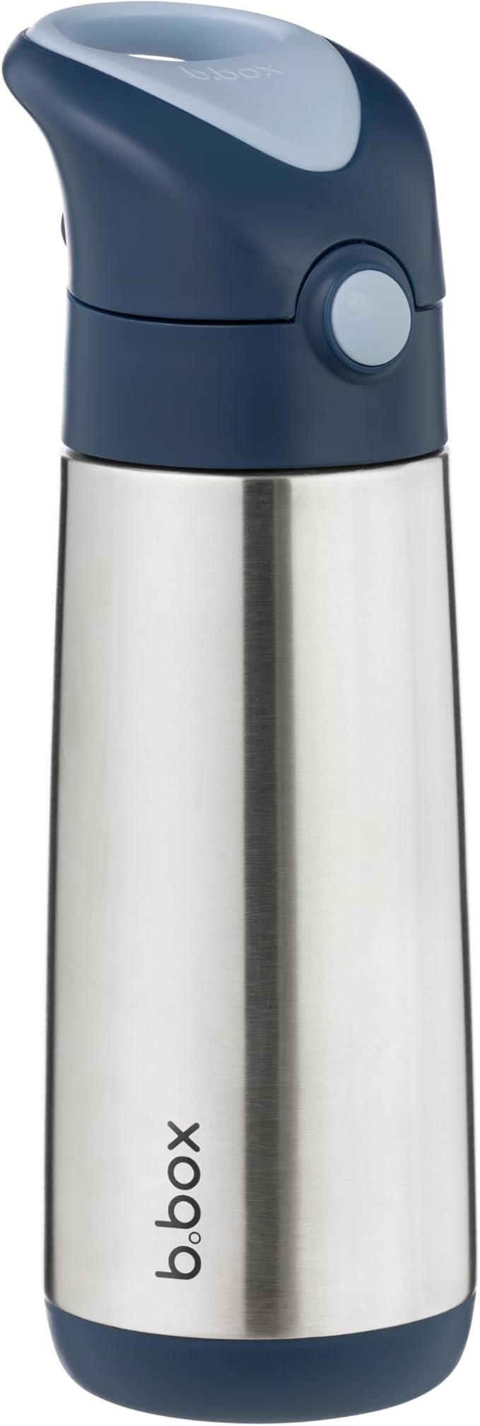 b.box 16.9 oz Insulated Water Bottle - Keeps Drinks Cold 15 Hours, Warm 8 Hours, Triple Wall Stainless Steel Kids Water Bottle w/Free Flow Silicone Straw, Leakproof & Dishwasher Safe