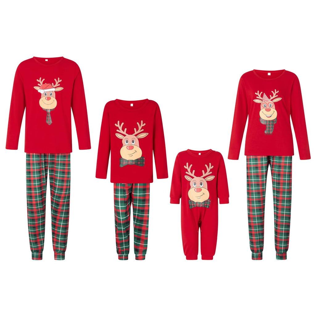 Awoscut Family Christmas Pajamas Matching Pajamas for Family, Xmas PJs Sets Holiday Sleepwear (#b-5, Dog, M)