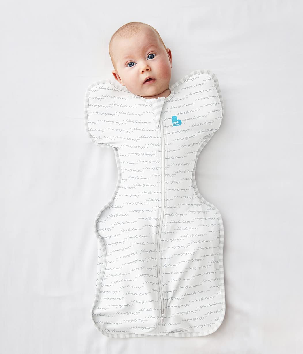Love to Dream Swaddle UP, Baby Sleep Sack, Self-Soothing Swaddles for Newborns, Get Longer Sleep, Secure Fit Helps Calm Startle Reflex, New Born Essentials for Baby, 1.0 TOG, Medium 13-19 lbs, Dreamer