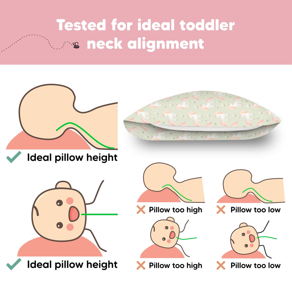 Toddler Pillow with Pillowcase, 13x18 My Little Dreamy Pillow (Grace)