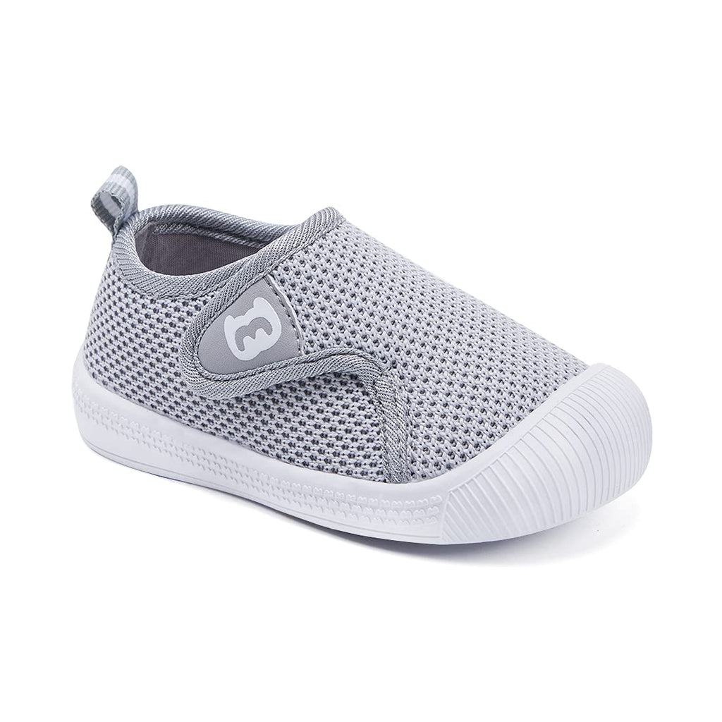 BMCiTYBM Baby Shoes Toddler Walking Sneakers Unisex Grey Size 18-24 Months