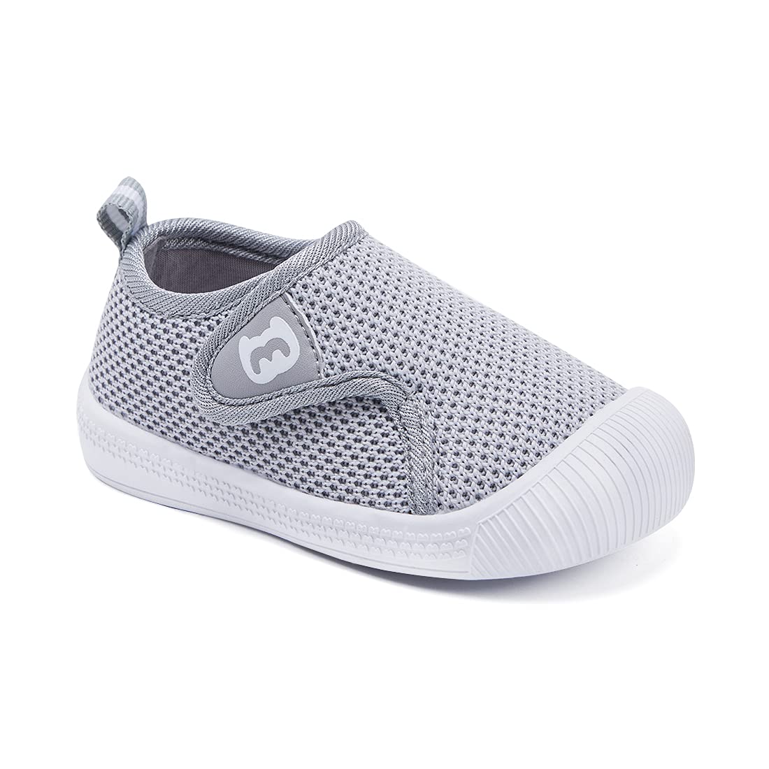 BMCiTYBM Baby Shoes Toddler Walking Sneakers Unisex Grey Size 18-24 Months