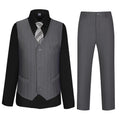Boys Suit Set for Kids Formal Tuxedo Suits for Wedding, Grey, 4T