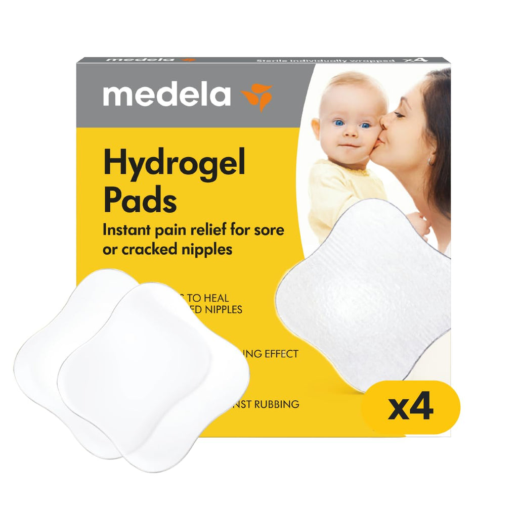Medela Soothing Hydrogel Pads for Nipples, Reusable 24 Hours, Pack of 4