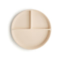 mushie Silicone Suction Plate | BPA-Free Non-Slip Design (Shifting Sand)
