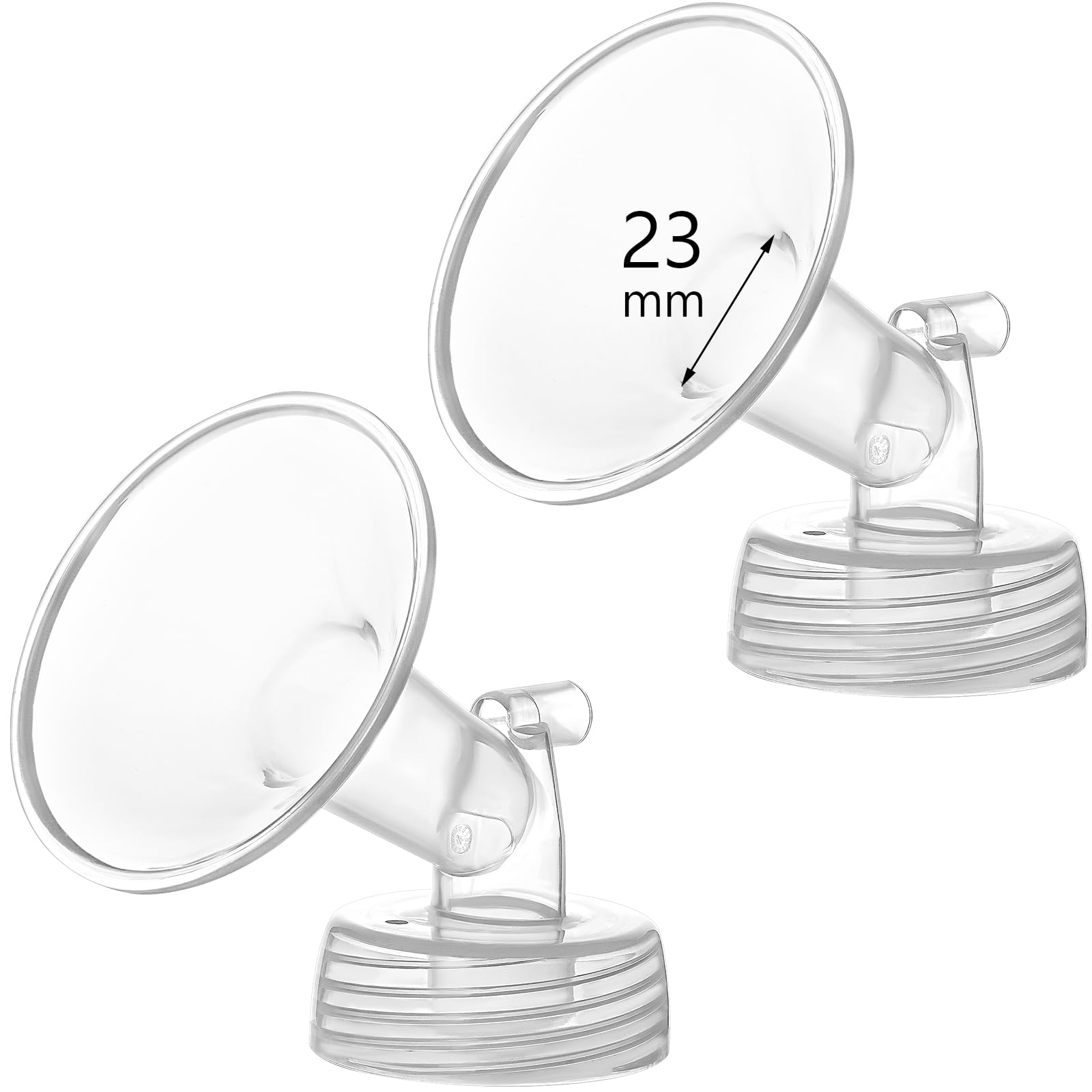 Momstouch 23mm Flange Compatible with Spectra S1 S2 9 Plus Synergy Gold Breastpump Replacement to Spectra Pump Parts and Flange; Not Original; Replaces Shield