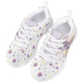 MARSVOVO Girl Running Shoes Flexible Breathable Athletic Lightweight Slip On Girl Sneakers Comfortable Resistant Lace-up Pre Walking Shoes for Boy Girl Little Elephant Print Design Size 13 US