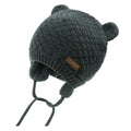 XIAOHAWANG Baby Hat Cute Bear Toddler Earflap Beanie Warm for Fall Winter (6-12 Months, A-Grey 2)