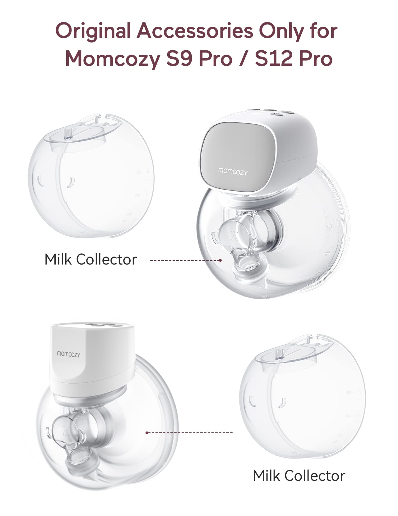 Momcozy S9 Pro/S12 Pro Replacement Accessories, Milk Collector, 1 Pack