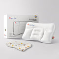 HOAGBaby Toddler Pillow with Pillowcase, Breathable & Cozy Machine Washable Kids Pillow with Pillowcase, 21.6x13.8 Ergonomic Children Pillow for Boys and Girls Aged 6-12 (Rabbit, Height 3)