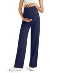 G4Free Maternity Clothes Work Pregnancy Pants for Yoga,Royal Blue,XL,Tall