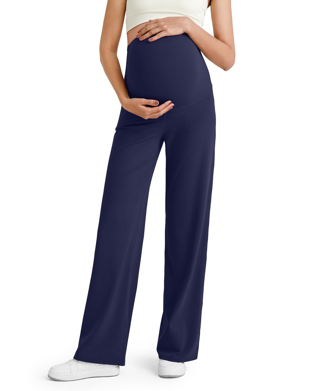 G4Free Maternity Yoga Pants Pregnancy Clothes,Royal Blue,XS,Regular