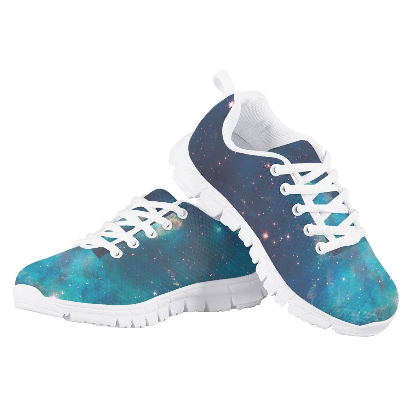 MARSVOVO Toddler Girl Slip On Sneakers Lightweight Breathable Athletic Slip On Girl Running Shoes No Lace Comfortable Sport First Shoes for Walking Boy Girl Blue Starry Sky Design Size 11 US