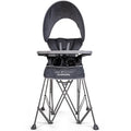 Baby Delight Go with Me Uplift Deluxe Portable High Chair | Sun Canopy | Indoor and Outdoor | Grey
