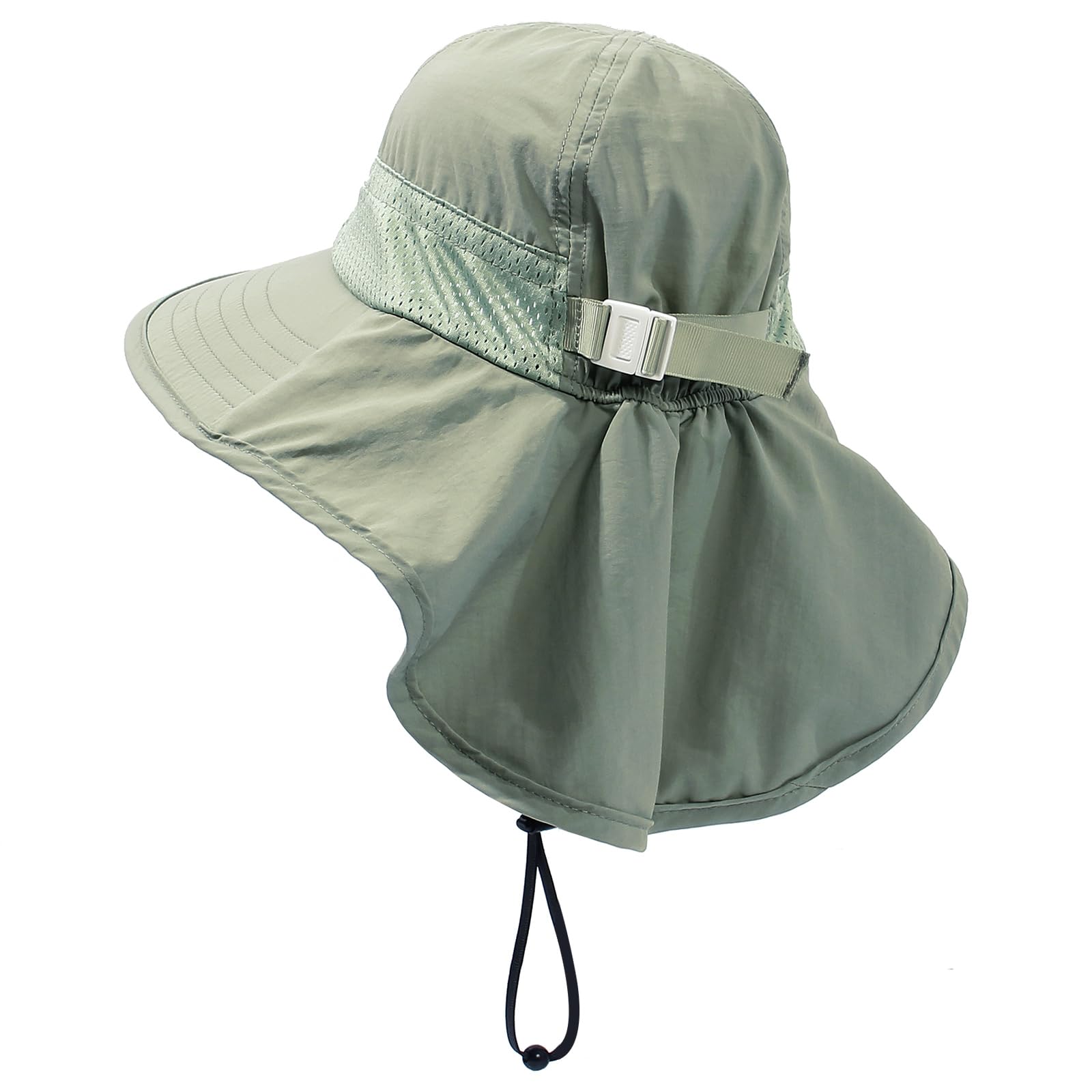 Baby Sun Protection Hat for Infant Toddlers Boys Girls UPF 50+ Sunhat for Outdoor Beach Swim (US, Age, 6 Years, 12 Years, Army Green)
