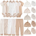 Kiddiezoom Unisex Baby Layette Essentials Giftset Clothing Set 19-Piece For Newborn Baby