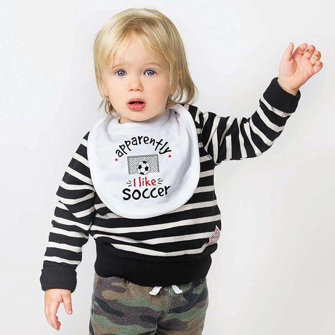 ChalkTalkSPORTS Soccer Baby & Infant Bibs | Soft Microfiber Soccer Baby Bibs