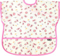 Short Sleeve Waterproof Bib for Toddlers – Feeding Apron for Mealtime, Daycare, Self-Feeding & Messy Play, Baby Bib