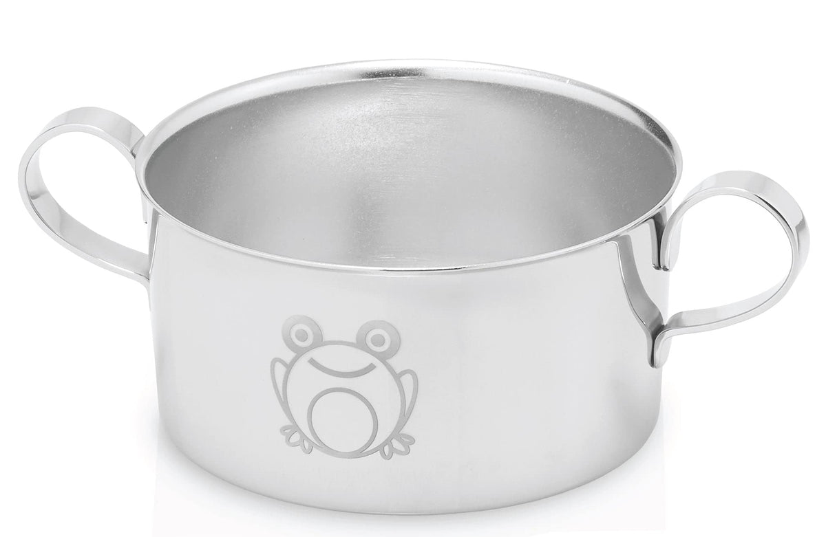 Children's Premium Stainless Steel Dinnerware Set |1 Bowl with Handles, 1 Cup with Handle & 1 Divided Plate | Fun Fire Truck Design | | Ideal for Babies,Toddlers & Kids | by Kiddobloom