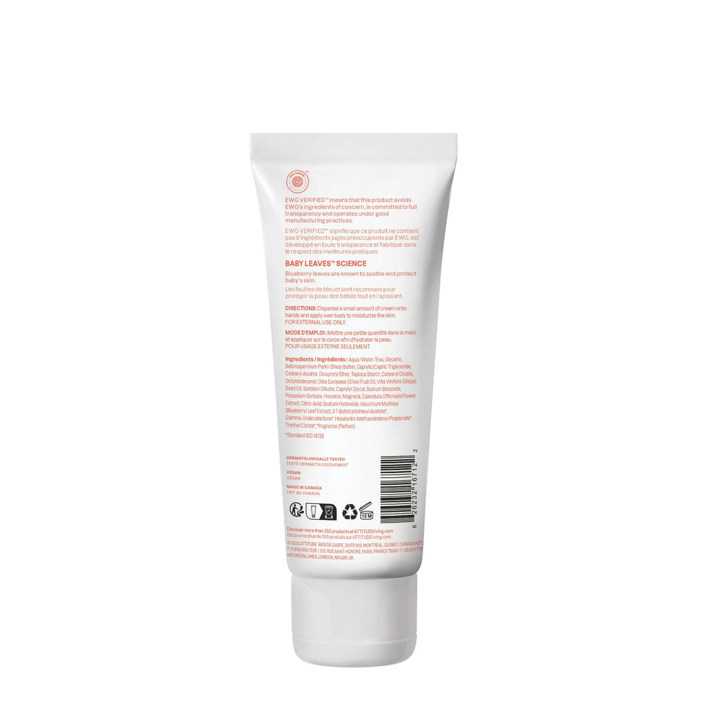 ATTITUDE Body Cream for Baby, EWG Verified, Made with Naturally Derived Ingredients, Vegan, Pear Nectar, 6.7 Fl Oz (Pack of 6)