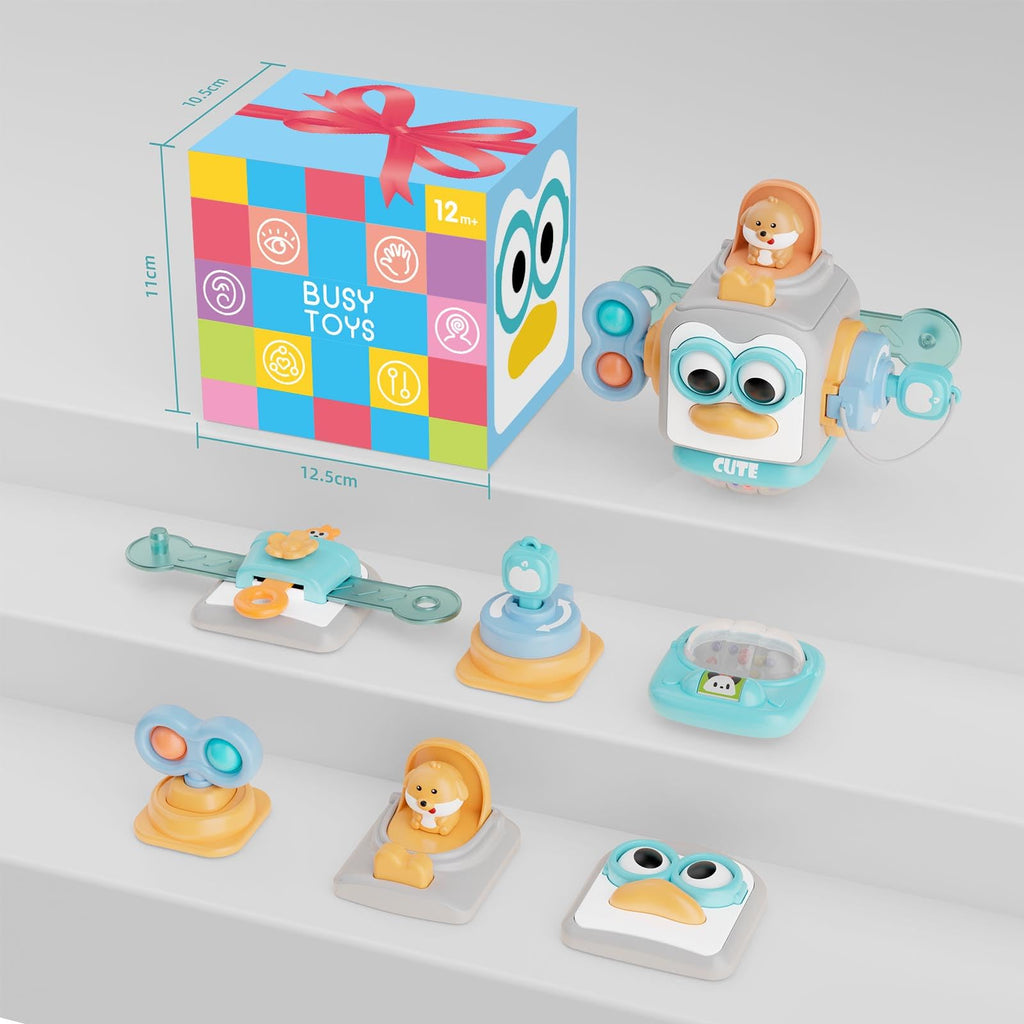 OSIMILY Busy Cube for 1 Year Old Toys| Montessori Toys for 1 Year Old,Sensory Toys for Toddlers 1-3,Learning Fine Motor Skills Toys,Birthday Gift for Baby Aged 6, 9, 10, 12, 18 Months