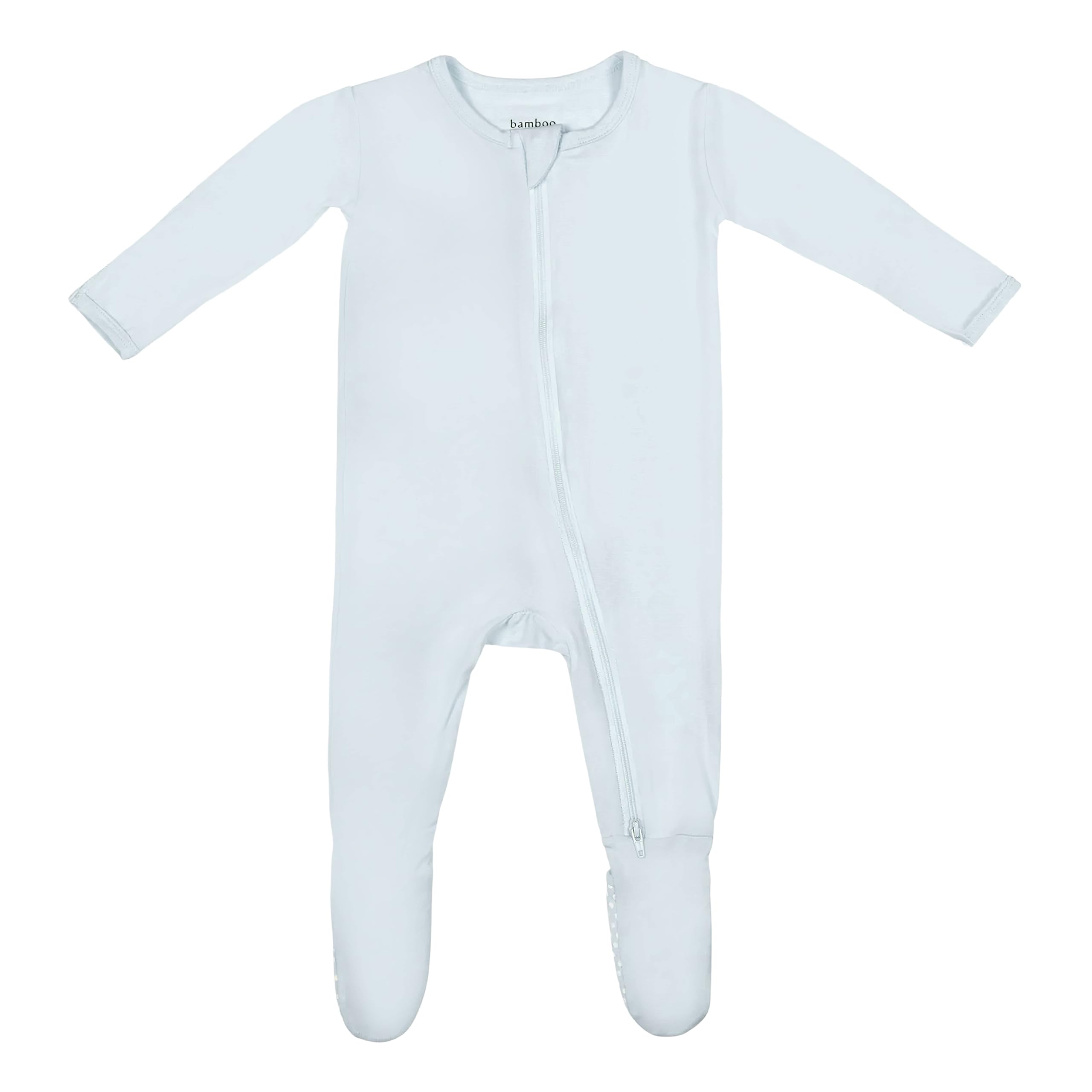 Bamboo Little Soft Baby Footie Pajamas, Baby Clothes, Newborn Sleepers, 95% Viscose and 5% Spandex, Cashmere Blue, 18-24 Months