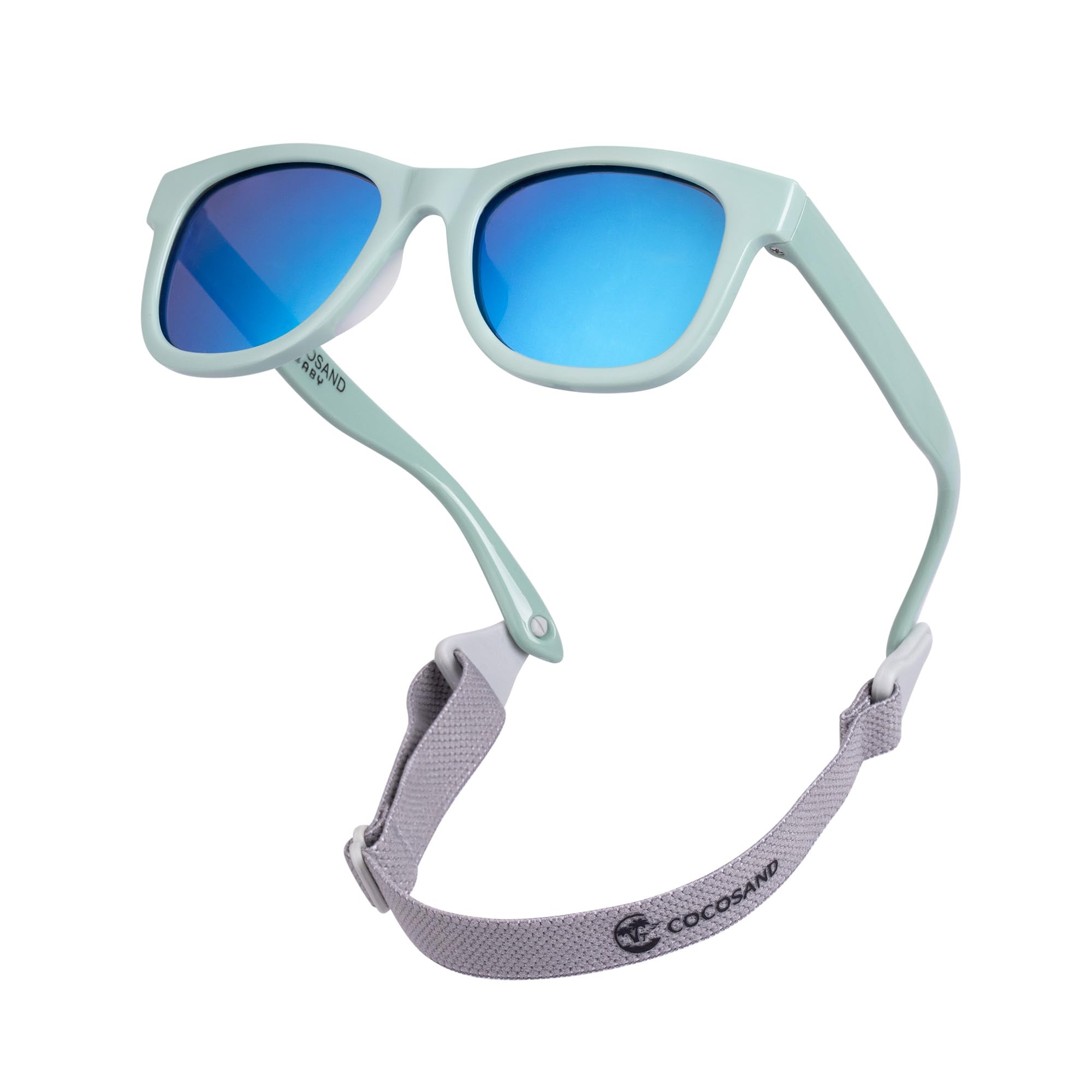 COCOSAND Flexible Polarized Baby Sunglasses with Strap & Silicone Nose Pads