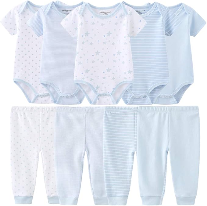 Kiddiezoom Unisex Baby Layette Essentials Giftset Clothing Set 19-Piece For Newborn Baby