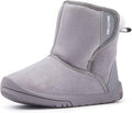 BMCiTYBM Baby Snow Boots Warm Winter Fur Lined Baby Shoes Grey 6-12 Months