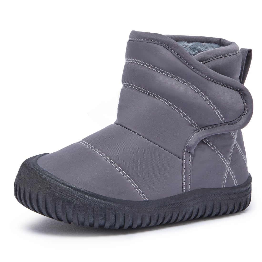 BMCiTYBM Toddler Winter Snow Boots Baby Boys Girls Shoes Grey 7 Toddler