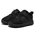 MORENDL Toddler Baby Shoes 0-4 Years Boy Girl Lightweight Breathable Non-Slip Sports Sneakers Running Walking Tennis Barefoot Shoes AllBlack 9-12Months