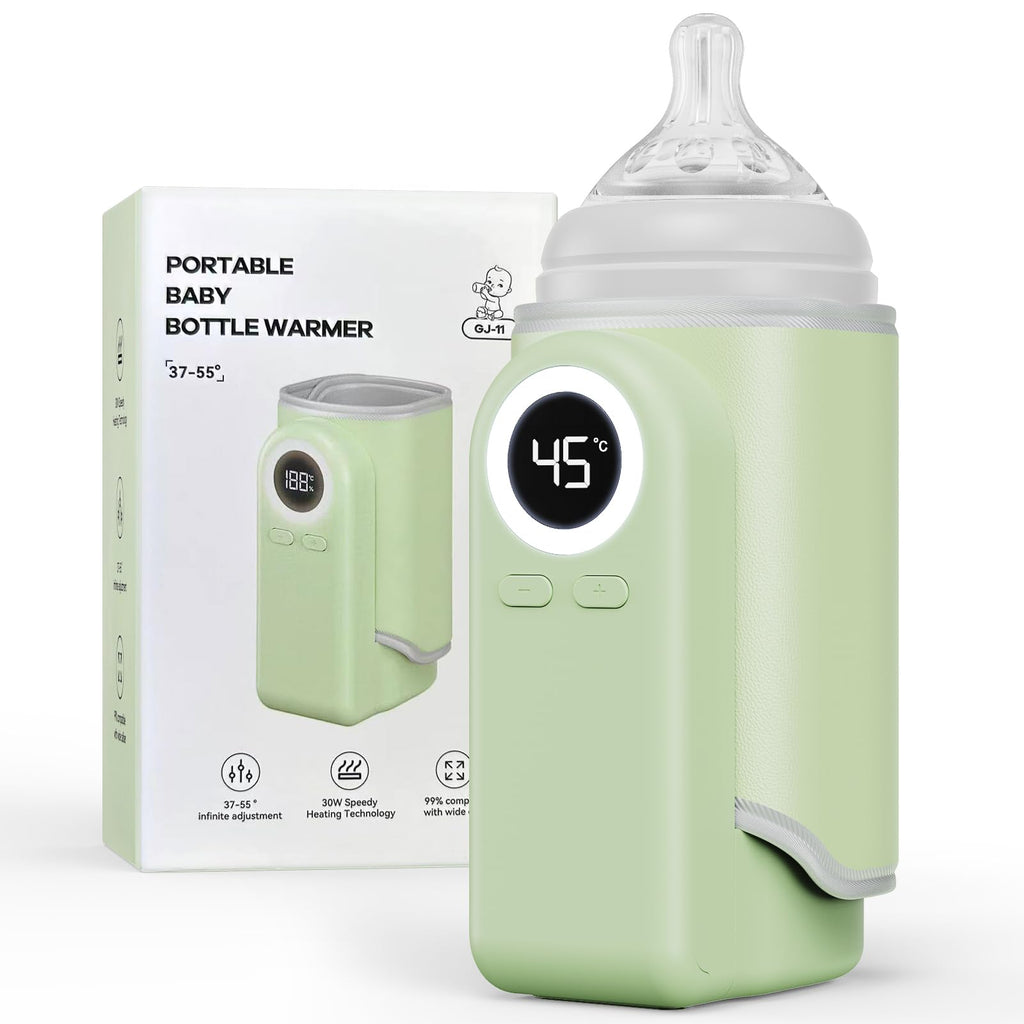 Portable Bottle Warmer for Travel, Precise Temperature Milk Warmer, 10000mAh Long Battery Life USB-C Fast Charging for Breast Milk/Formula Milk Warming, Fit Car, Airplane & On The Go Bottle Warmer
