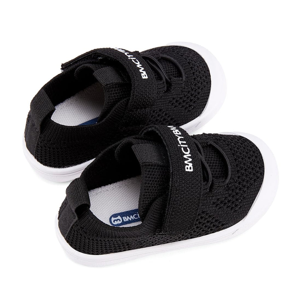 BMCiTYBM Baby Walking Shoes First Infant Sneakers Black Size 12-18 Months