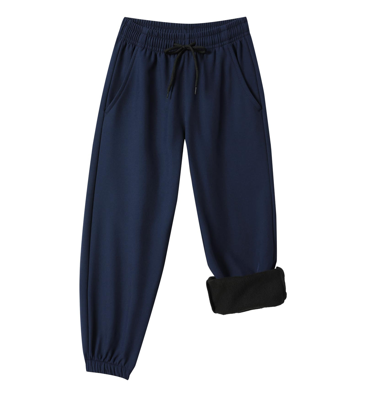 XiaoLongRen Toddler Fleece Lined Warm Joggers for Baby Boys Girls Water Resistant Thermal Winter Sweatpants Kids Hiking Pants(ToddlerSnowPants317-D.Gray6Y)