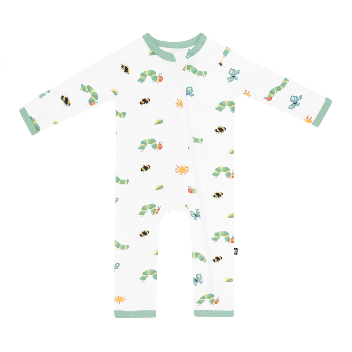 KYTE BABY Soft Bamboo Rayon Rompers, Zipper Closure, 0-24 Months (0-3 Months, Midnight)