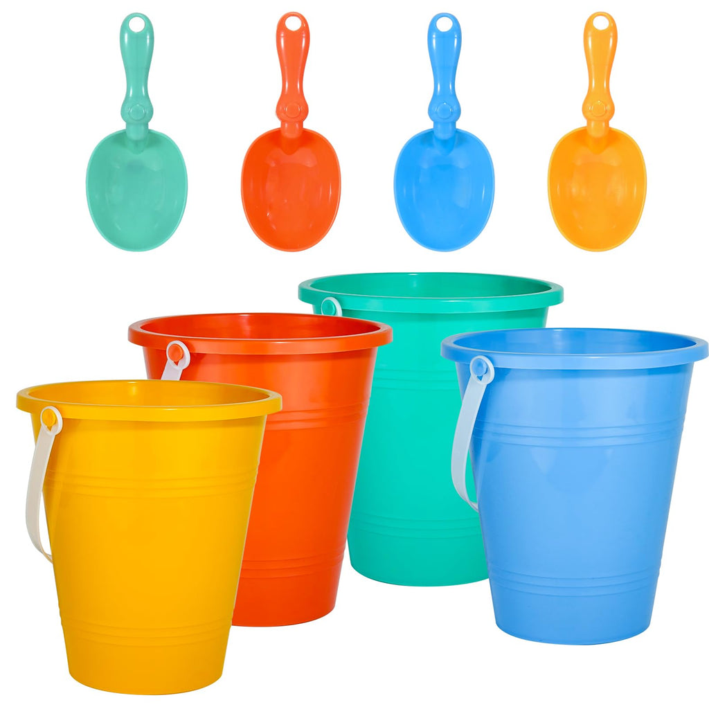 Beach Toys Sand Toys Beach Shovels Beach Pail Set for Kids Summer Beach Essentials Outdoor Sand Play Fun Activities Beach Pails & Shovels