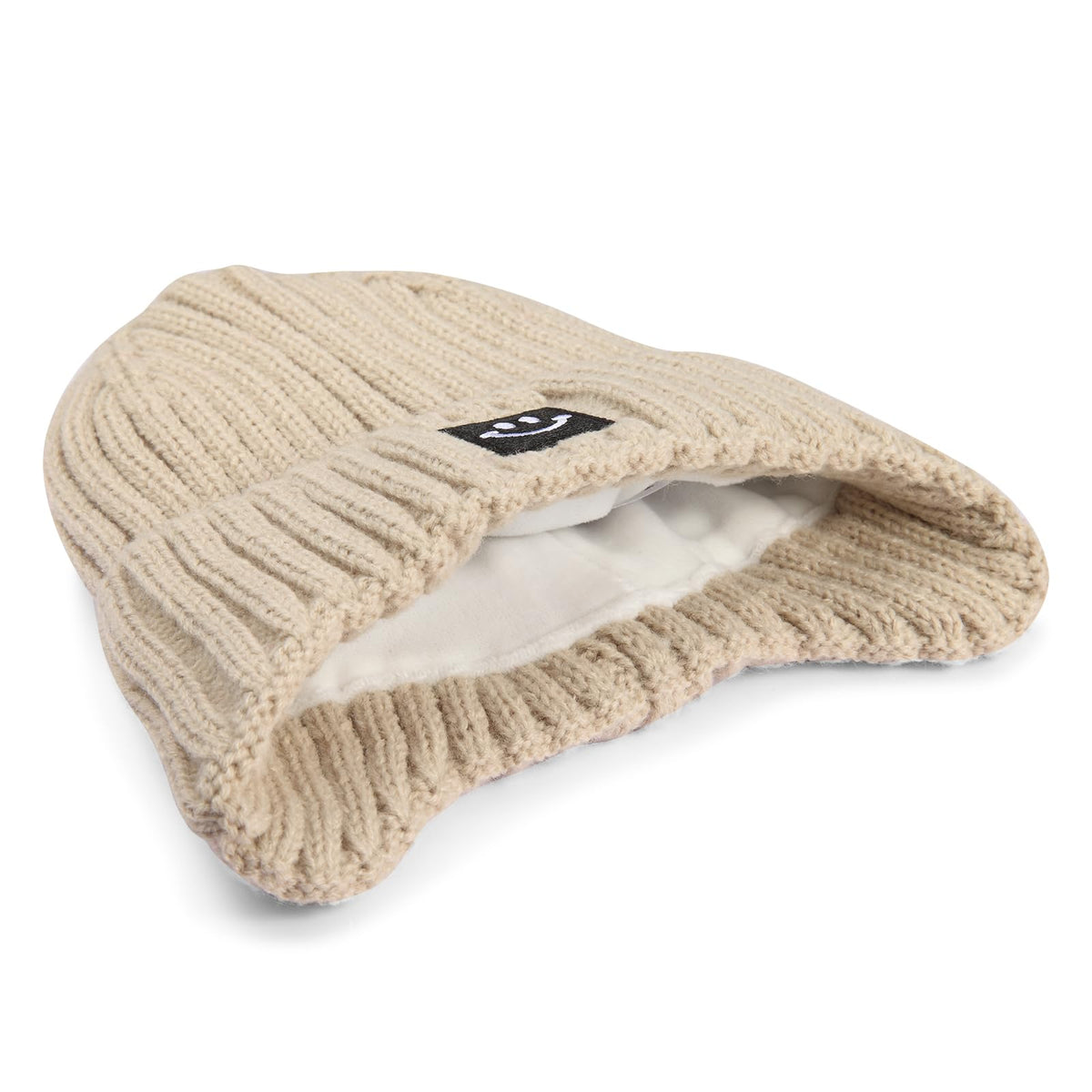 MaxNova Winter Knit Baby Hat 6-12 Months,12-36 Months White