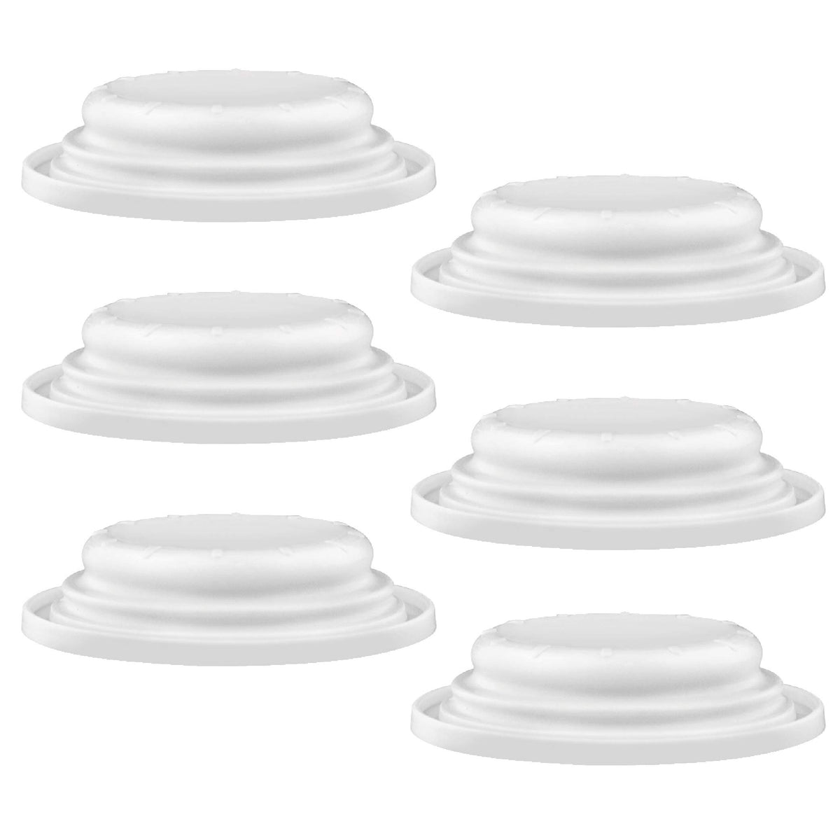 Maymom Replacement Baby Bottle Nipple Rings for Philips Avent Bottle, Compatible Screw Ring Collar for Avent Natural Plastic and Glass Bottles; Not for AntiColi Nipple, BPA-Free, Secure Latch, 4-Pack