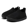 MORENDL Toddler Shoes Baby Walking Sock Shoes Non-Slip Breathable Boys & Girls Sneakers Infant Tennis Shoes All Black