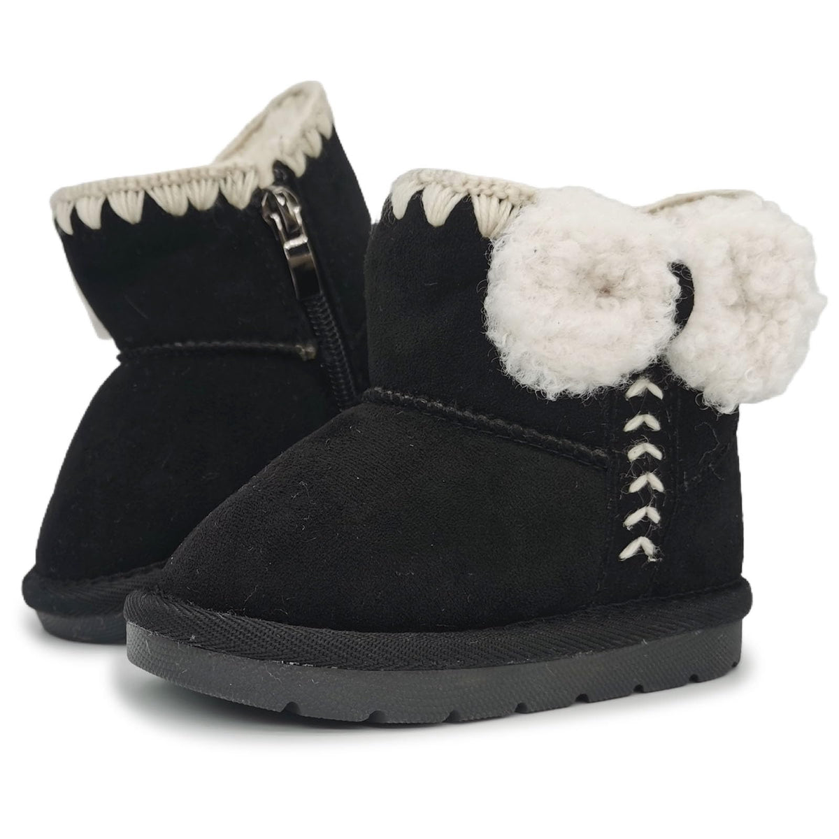 iSusuJo Baby Boots Infant Boy Girl Winter Snow Booties Pink 6-12 Months