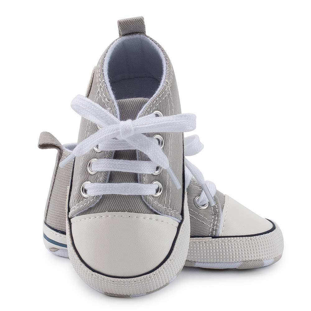 Meckior Save Beautiful Baby Girls Boys Canvas Sneakers Soft Sole High-Top Ankle Infant First Walkers Shoes