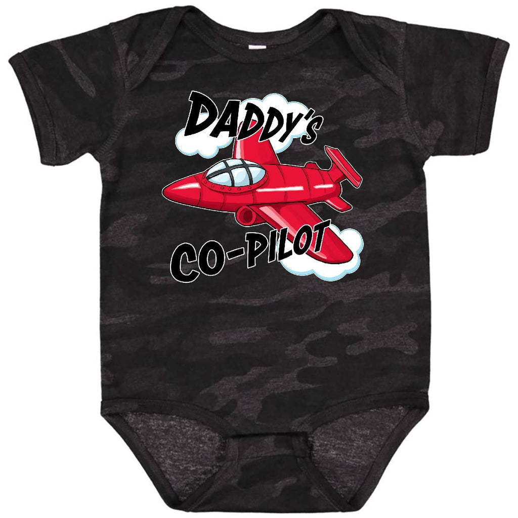 inktastic Daddys Co-Pilot for Fathers Day Baby Bodysuit 6 Months Storm Camo 2a3b6